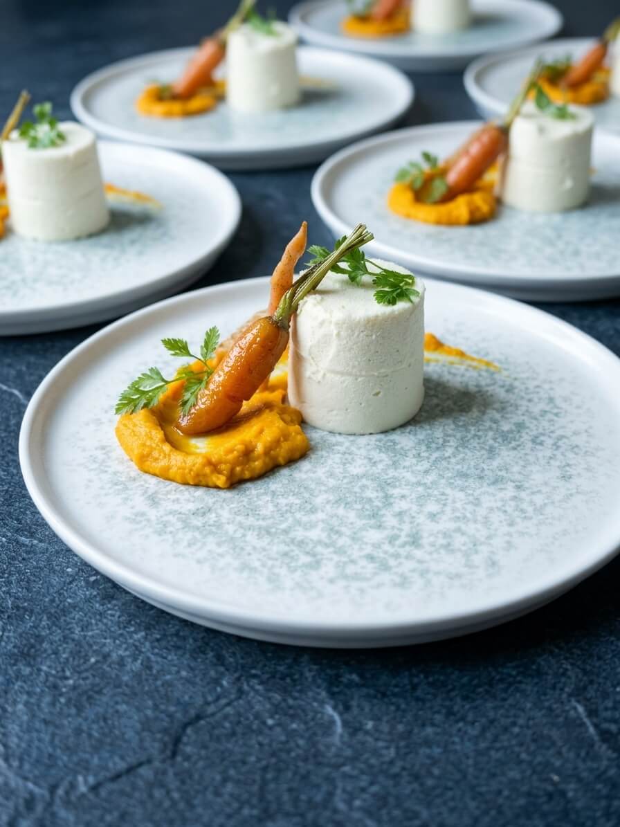 Bavarois de Munster et déclinaison de carottes